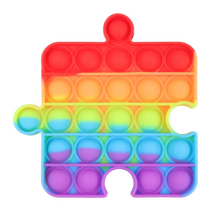 MIX COLOR Puzzle Push Pop Bubble Fidget Toy for wholesale on Faire