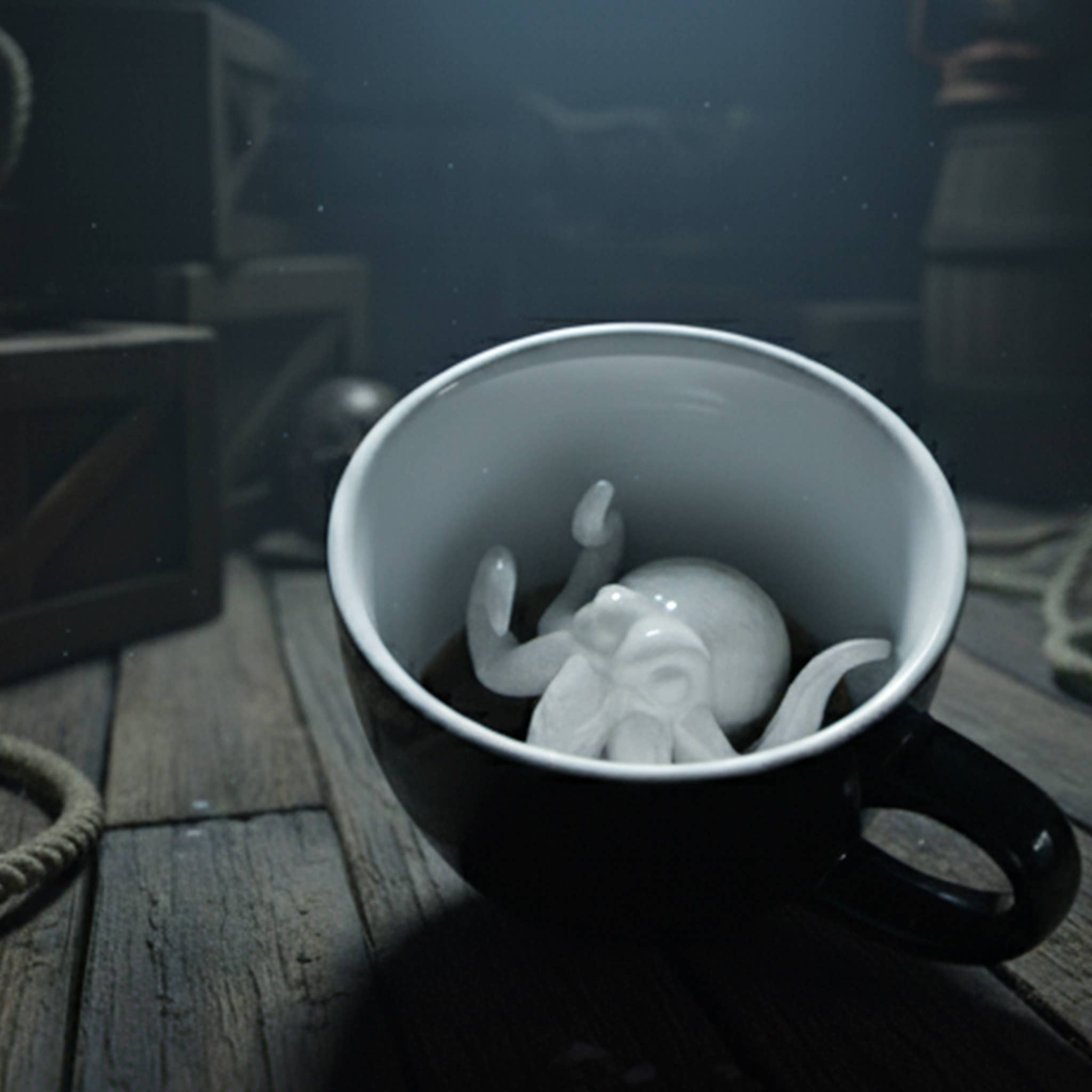 Sort Cthulhu | Kraken Keramisk Uhyggelig Overraskelseskrus (11 oz. Sort) for engroshandel på Faire5