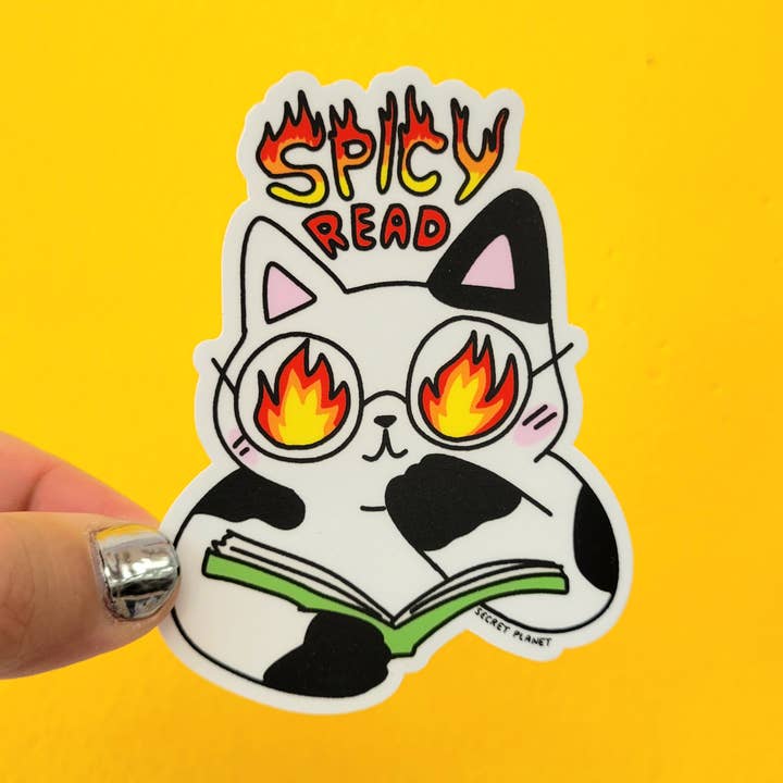 Spicy Read vinylsticker voor wholesale door Secret Planet