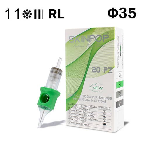 SKINPOP - Wholesale Tattoo Ointment/Care - NEW SKINPOP SILICONE TATTOO NEEDLE CARTRIDGES 20pcs44