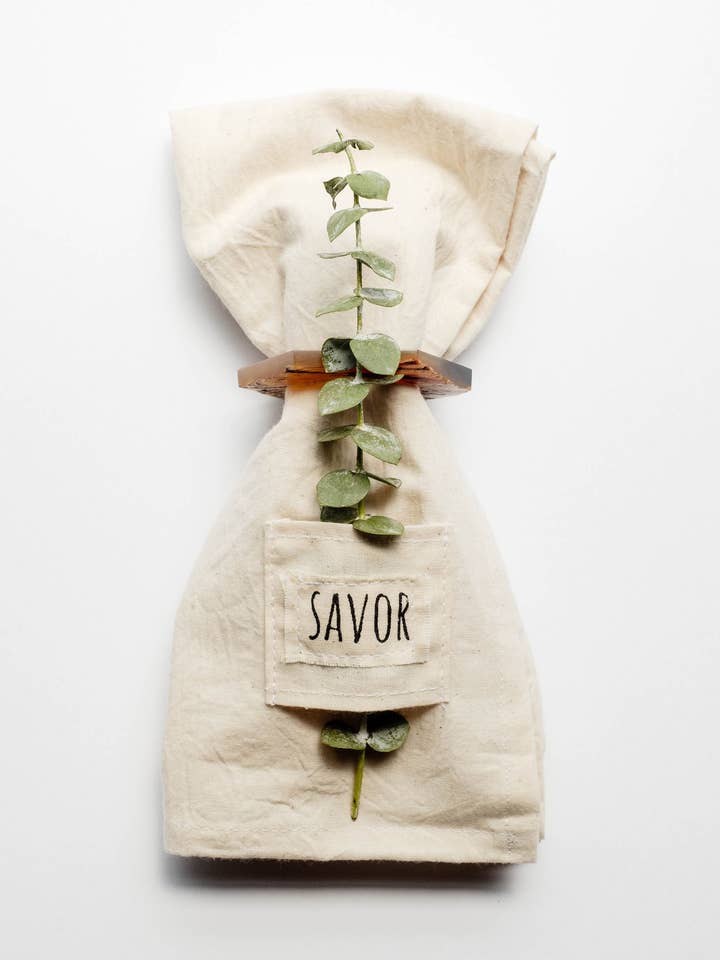 Ensemble de 4 serviettes de poche pour la vente par 2nd Story Goods + Haiti Design Co