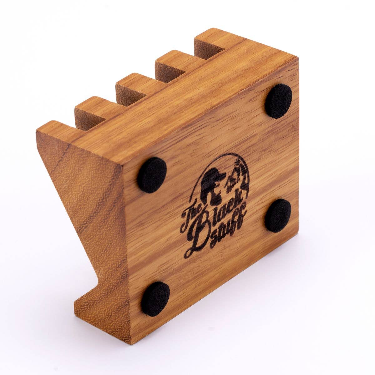 The Black Stuff - Wholesale Bath Soap Dish - Diagonal Teak Soap Dish4