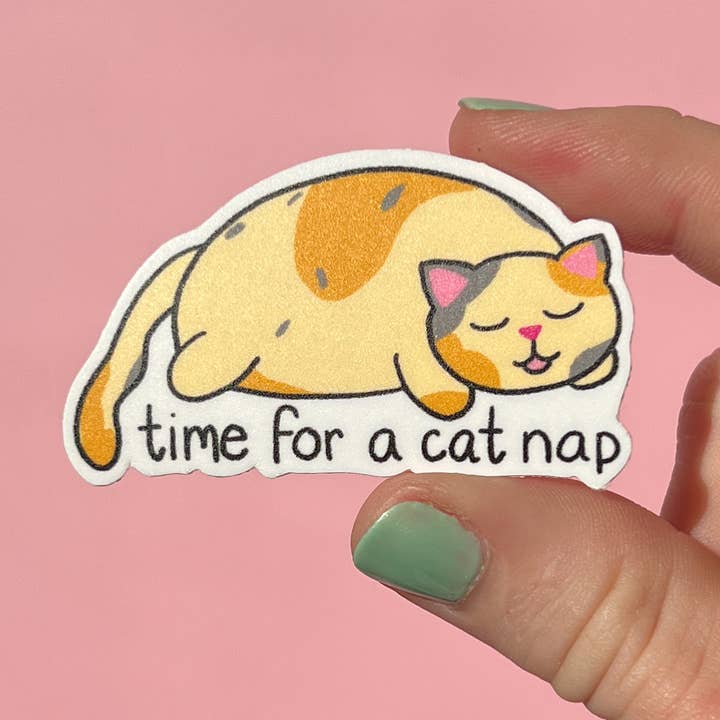Uplifter Sticker - Wholesale Sticker - Time for a cat nap sticker0
