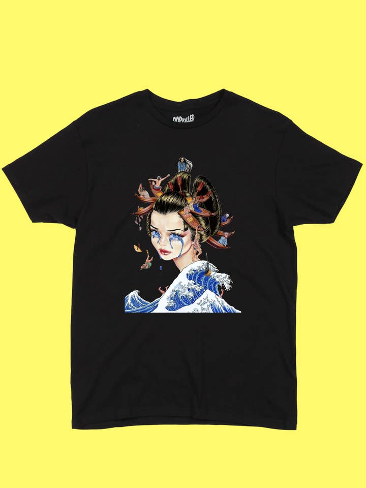 Popkiller Artist Series Cogumeli Kanagawa Classic T-shirt for wholesale by Popkiller