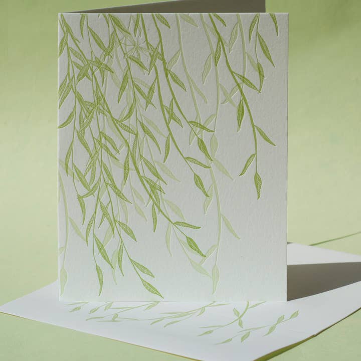 Painted Tongue Press - Wholesale Sympathy Card - Willow Sympathy and Blank Note Card1