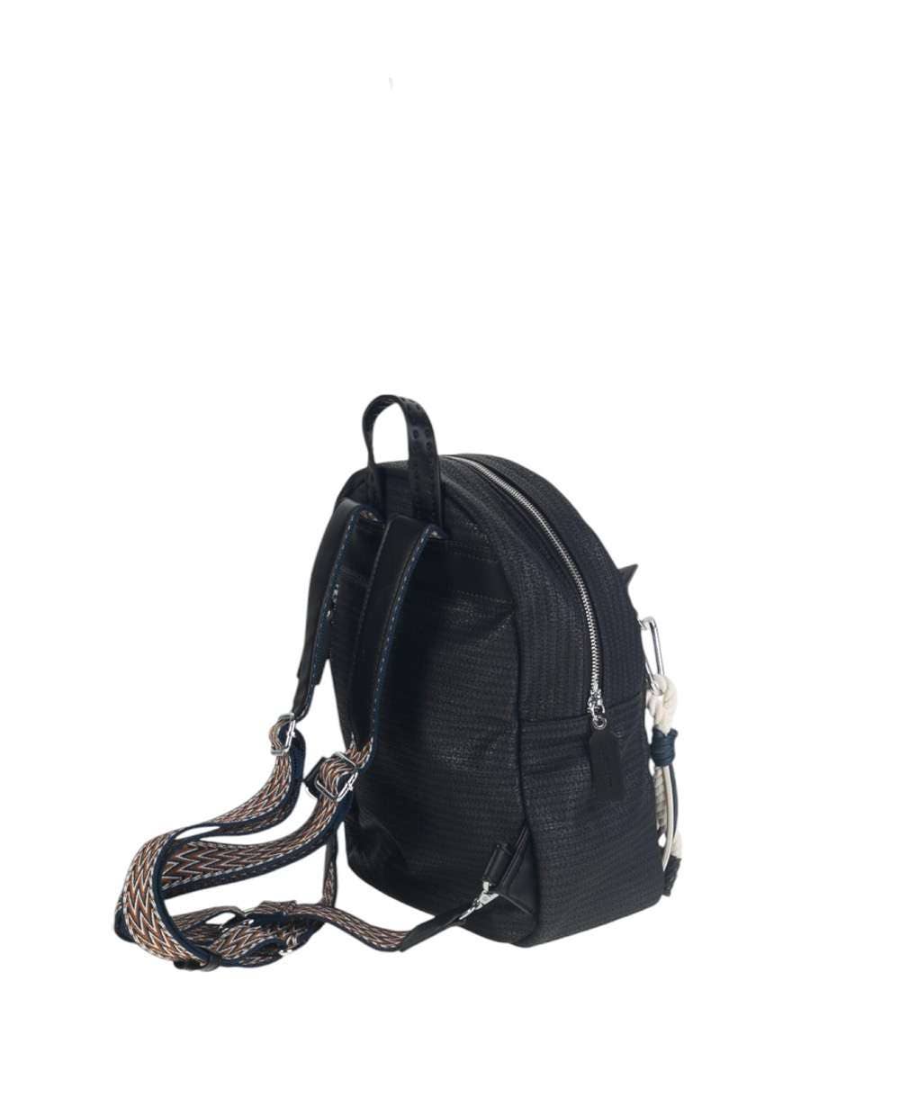 Volum Bags - Wholesale Top Handle Bag - Women's - URBAN ACHIOTE BACKPACK P.U. LEATHER BLACK2