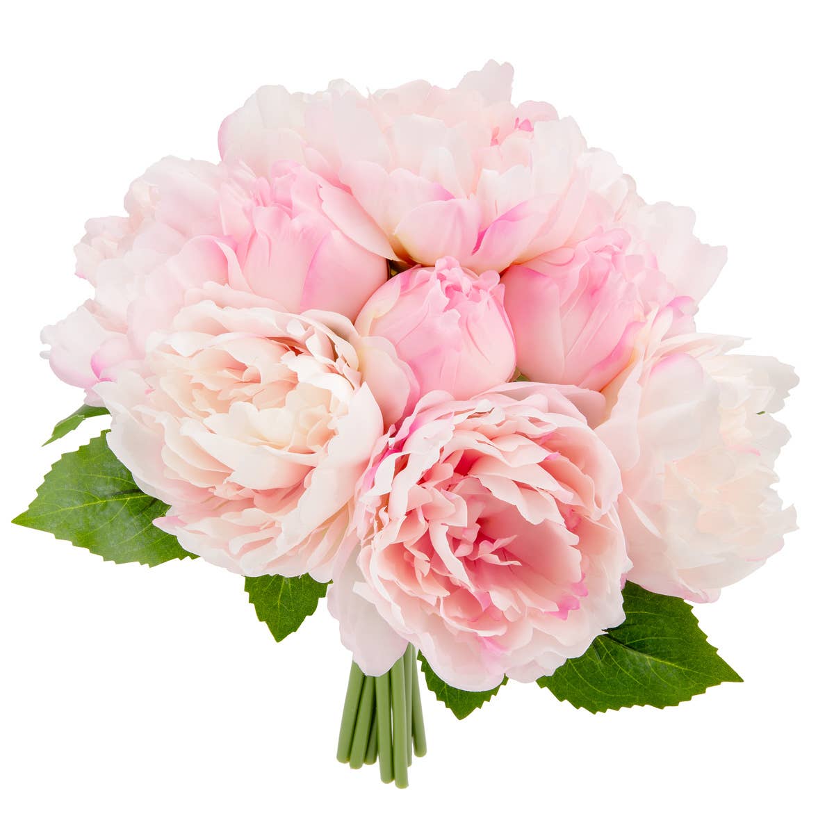 Eleganza Floral - Vente Fleurs artificielles - Bouquet de pivoines 36 cm x 10 têtes Rose clair1