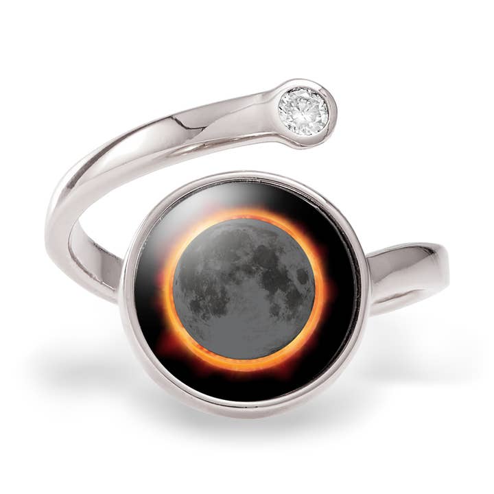 Kosmische Spiraalring (Zonsverduistering) door Moonglow Jewelry voor wholesale door Moonlight by Moonglow Jewelry