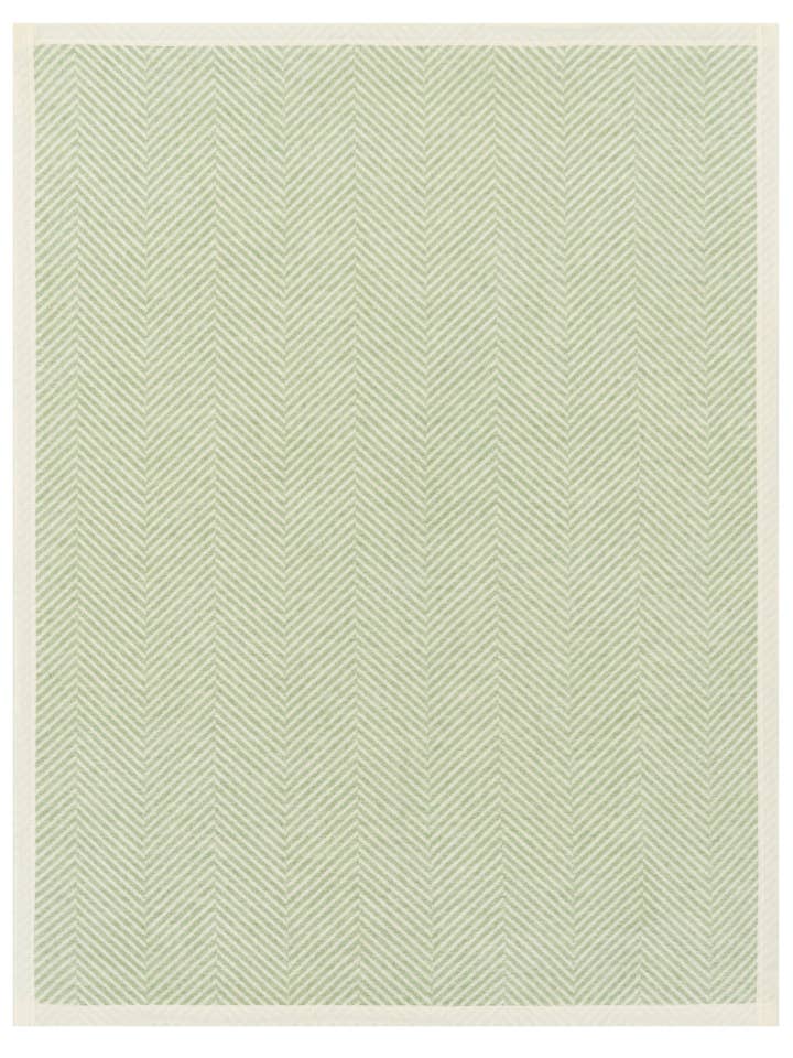 Harborview Herringbone Sprout Green Mini Blanket for wholesale by ChappyWrap