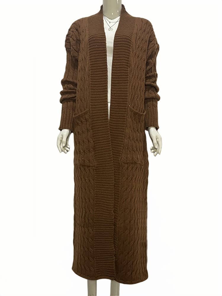 Productseeker - Wholesale Coat - Women's - CT037 Cozy Plus Size Long Knit Sweater Coat10