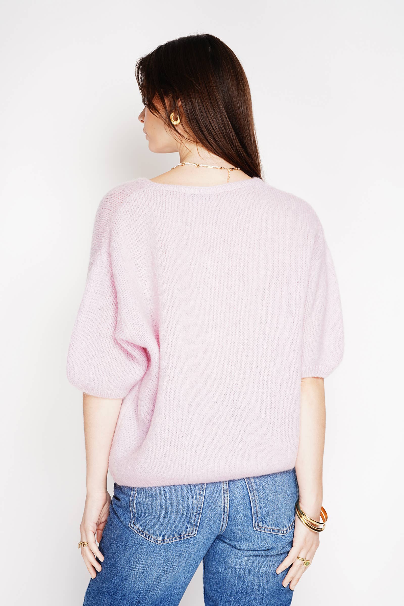 NOELINE - Wholesale Cardigan - Women's - Kid mohair and wool vest 752931