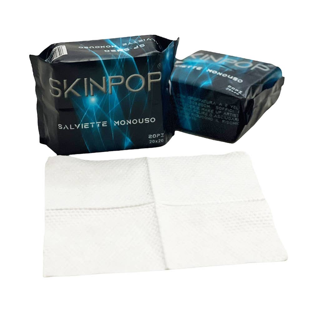 SKINPOP - Wholesale Tattoo Ointment/Care - Skinpop - Pack of 20 Disposable Tattoo Wipes0