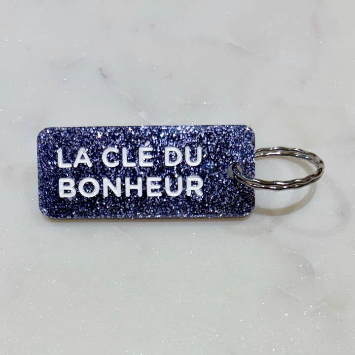 Plus de Love - Wholesale Keychain - Unisex - THE KEY TO HAPPINESS Glitter Keychain More Love
