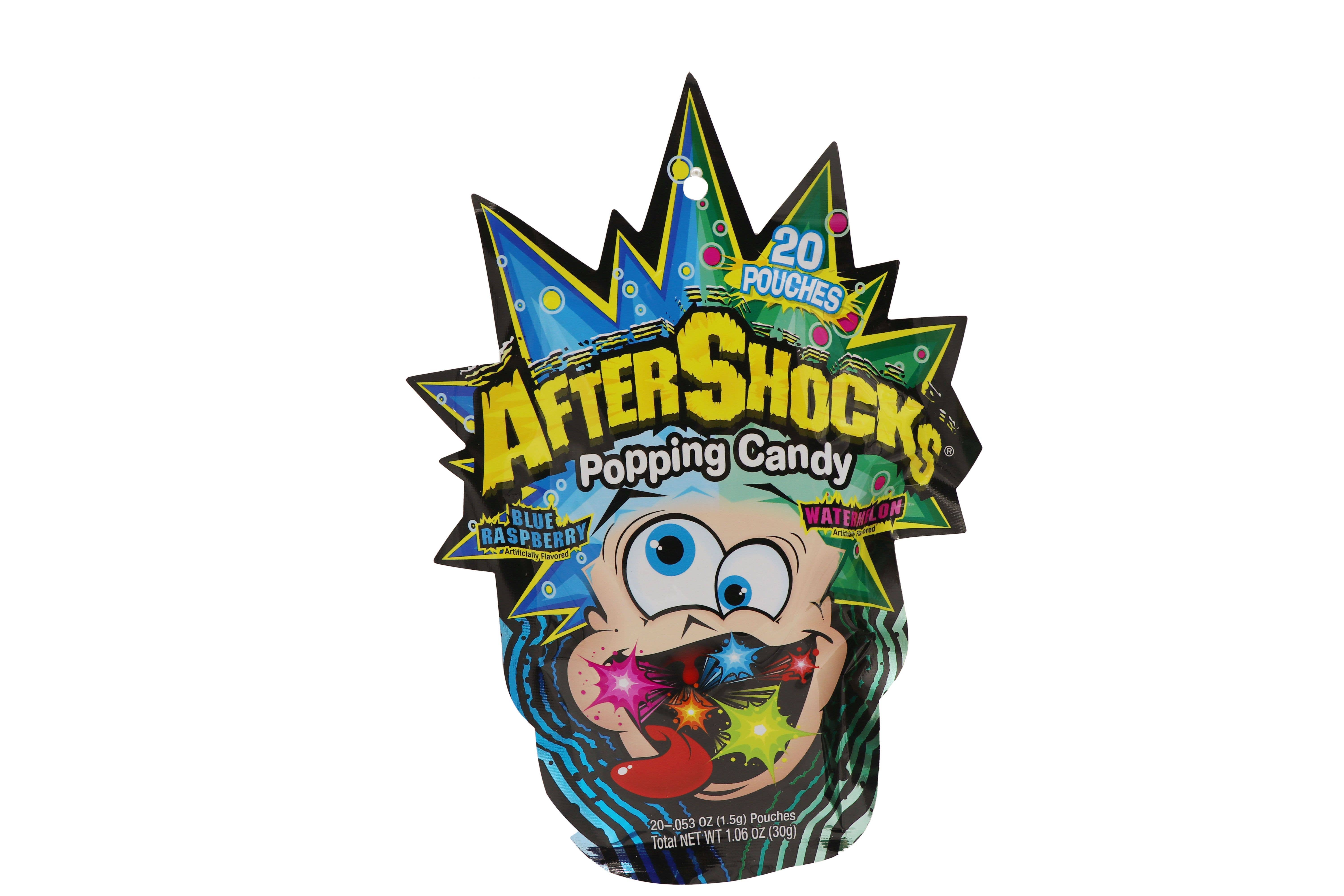 Grandpa Joe's Candy Shop - Vente Bonbons durs - Pochette Aftershocks Popping Candy 1,06 oz, 16 carats1