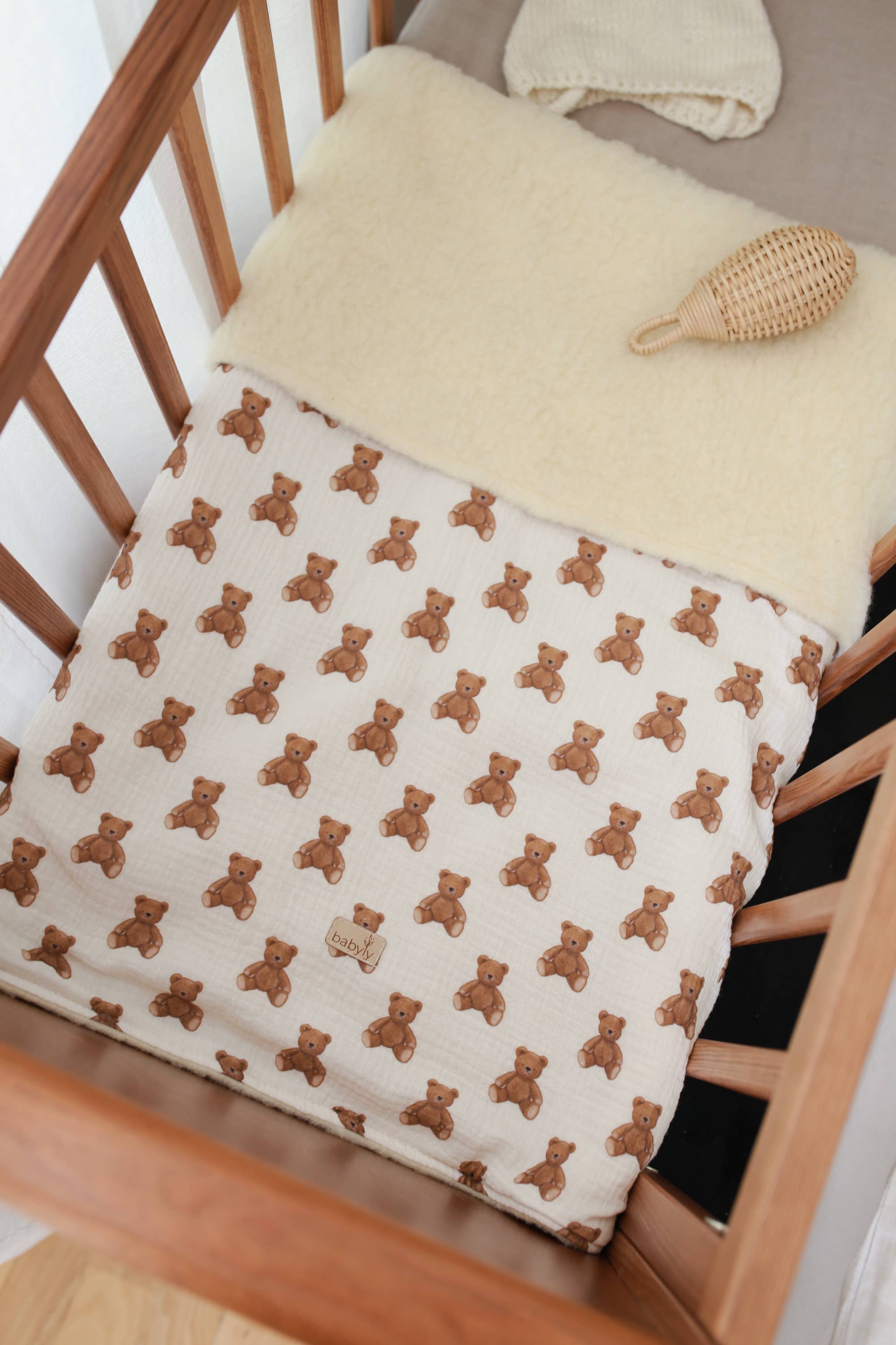 Babyly - Wholesale Bedding Blanket - Kids & Baby - Woolen baby/ toddler blanket – 90x120 cm - wool - 4 pattern10