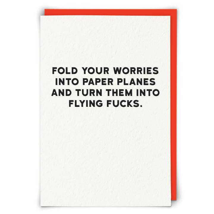 Carte de voeux Paper Planes pour la vente par Redback Cards UK