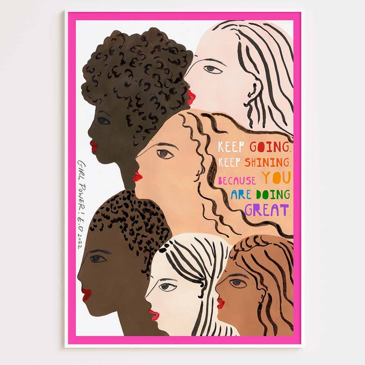 Reproducción artística Keep Going, Keep Shining para venta al por mayor de Erin Donohoe