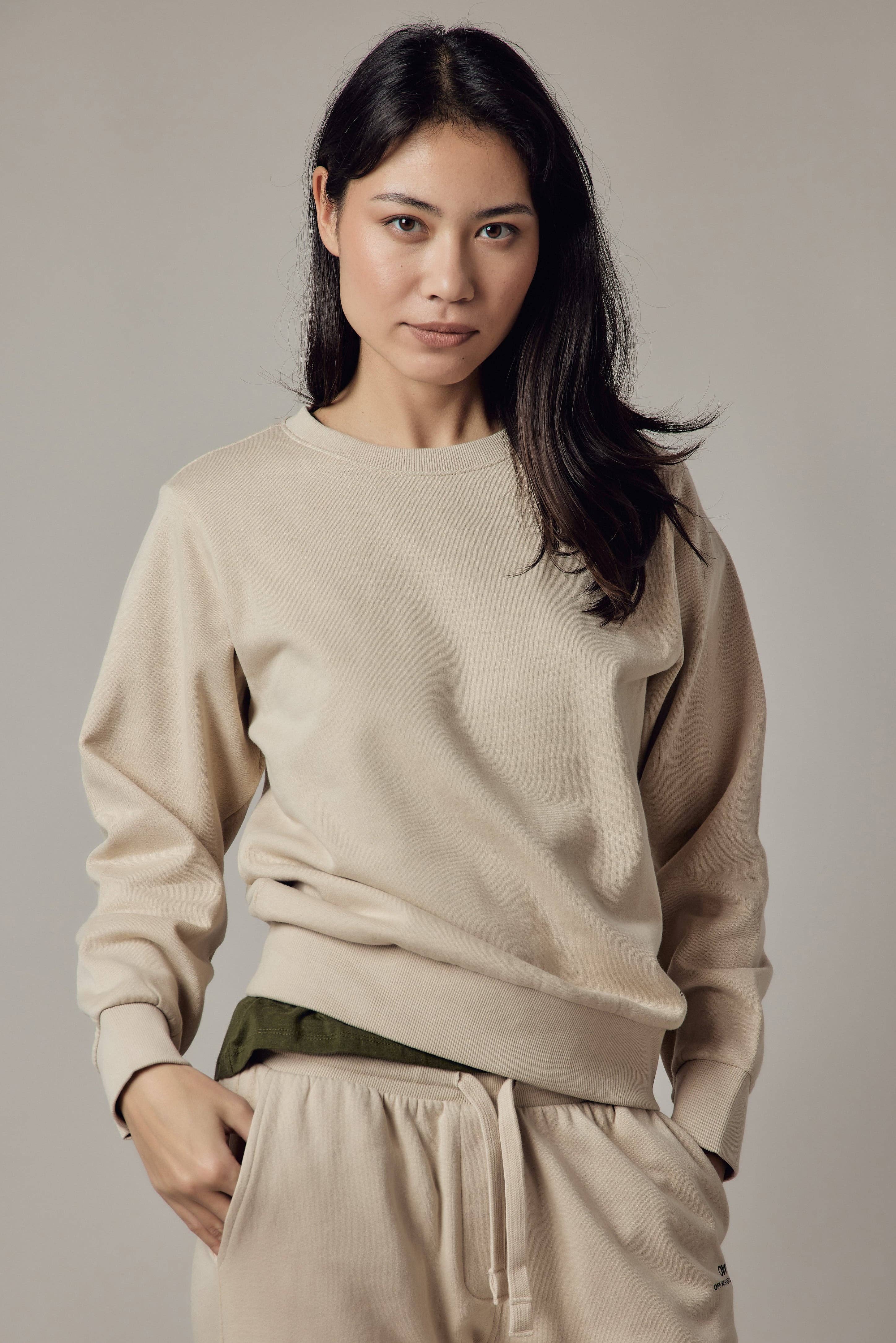 Military Green Crew Neck Sweatshirt for wholesale on Faire2