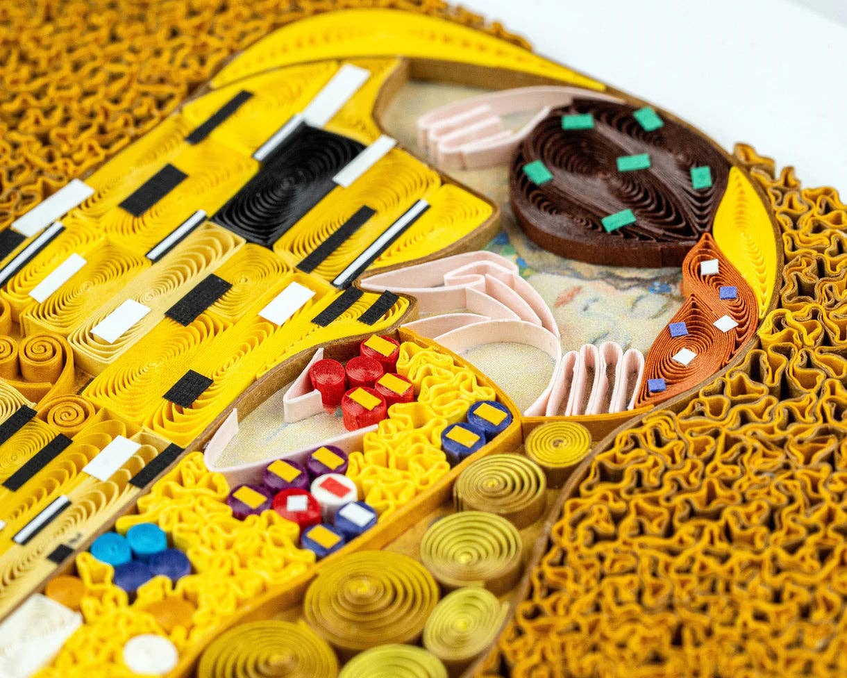 NIQUEA.D – Engroshandel Hverdagshilsen kort – Quilled The Kiss Klimt Blank Kort1