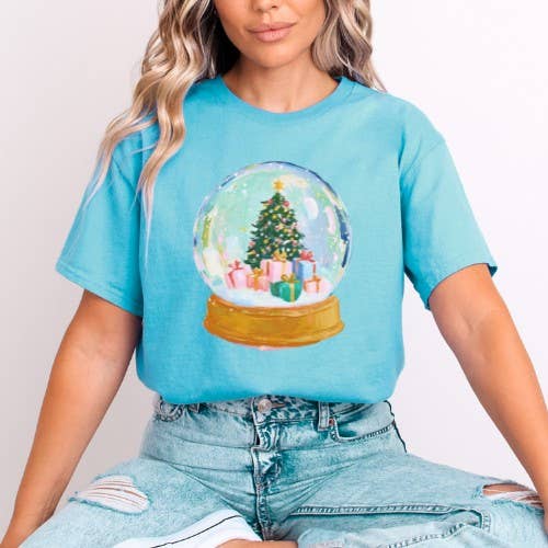 Christmas Globe Tshirt or sweatshirt for wholesale by Madison Avenue