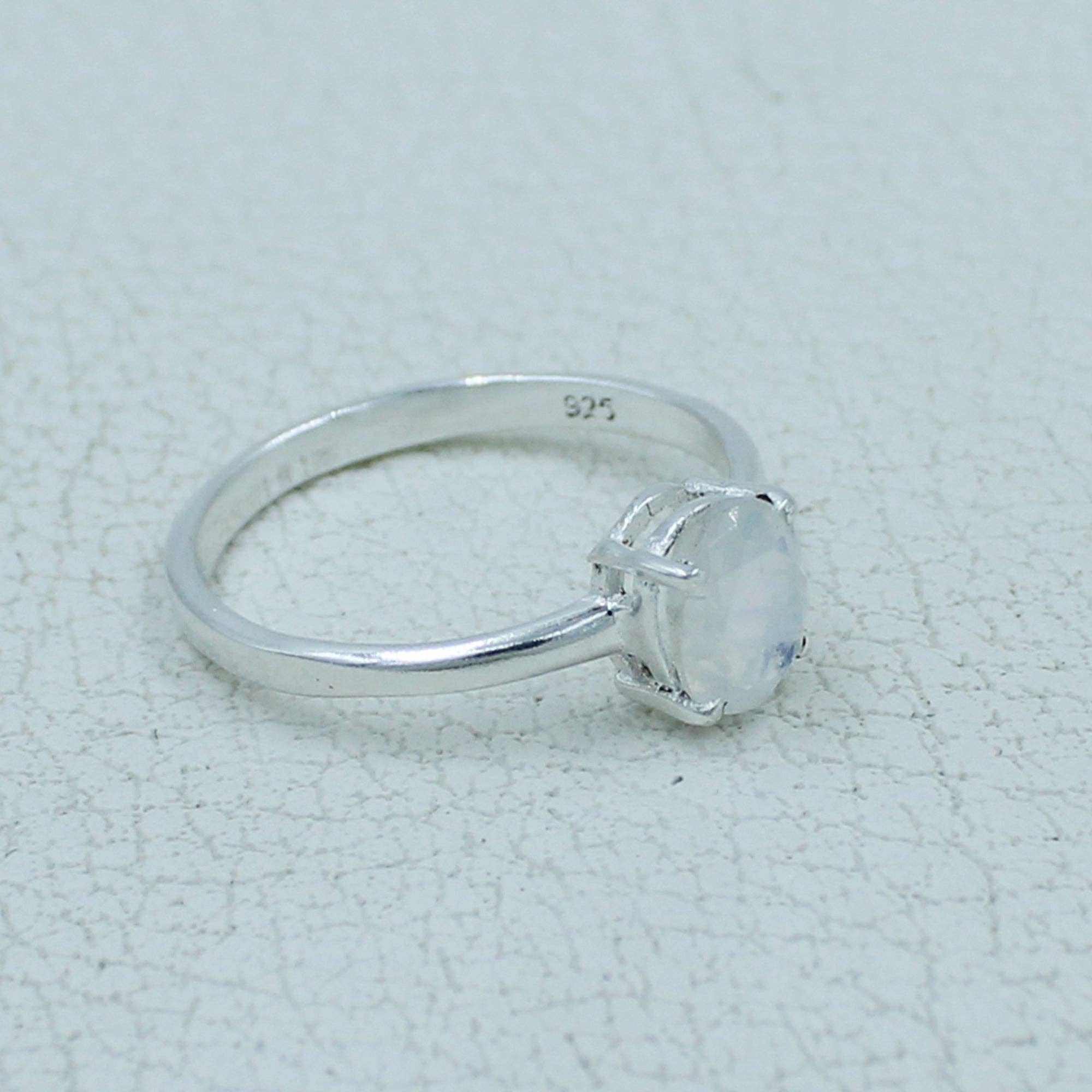 Silvex Jewelry – wholesale Single stone/solitaire ring – Garnet Minimalist Ring 925 Silver Birthstone Gift Jewelry10