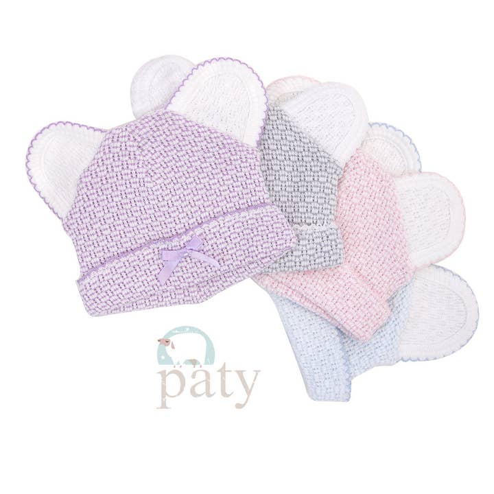 Paty Knit Bear Beanie #214 for wholesale by Paty