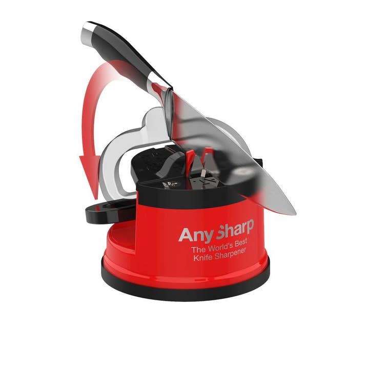 AnySharp - Wholesale Knife Sharpener - AnySharp Pro - Matte Red Knife Sharpener