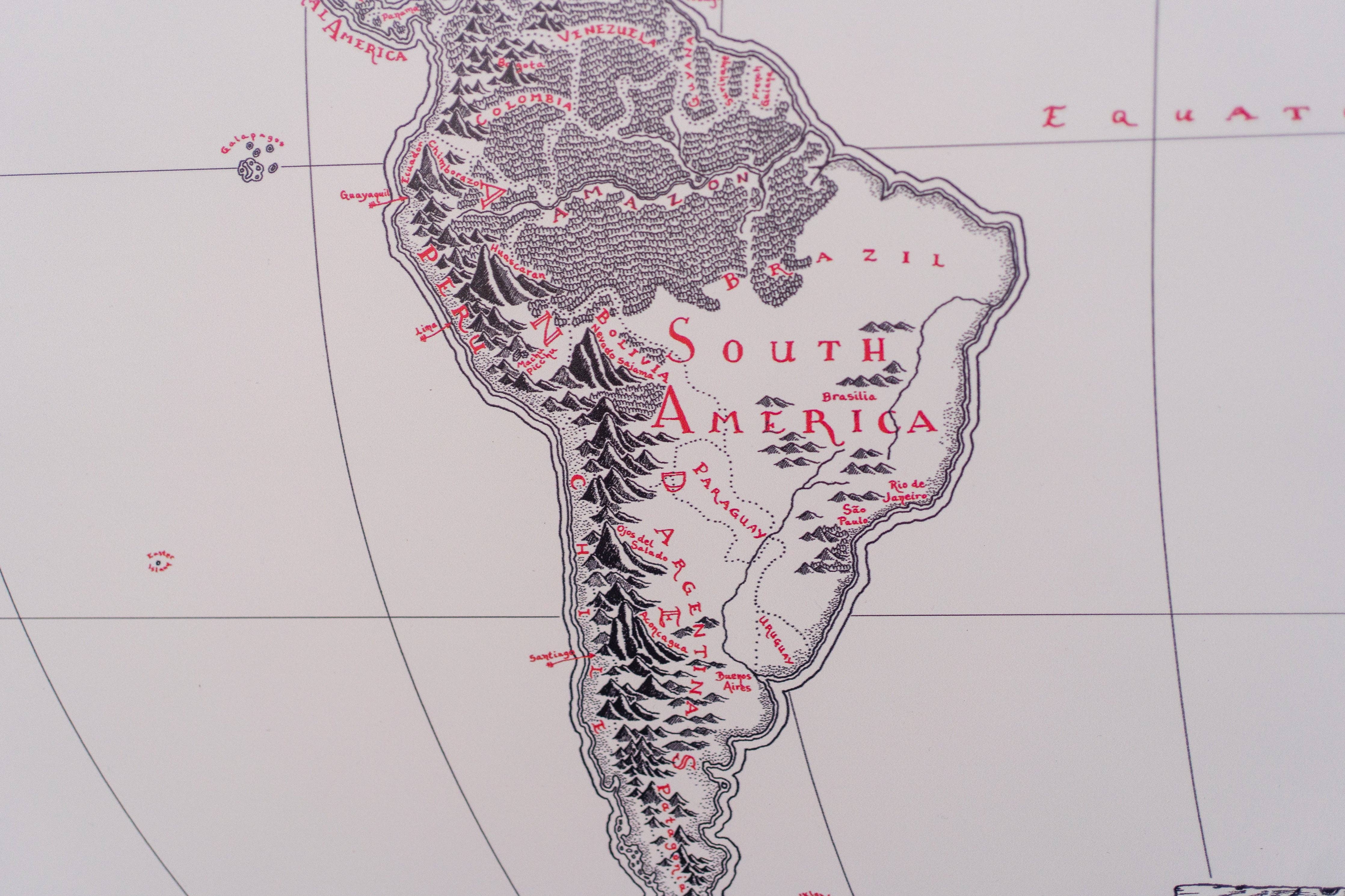 Lord of Maps - Wholesale Map - Hand-Drawn High Quality World Map6