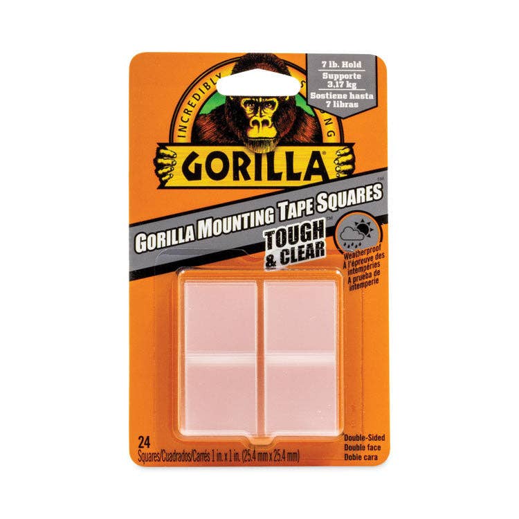 Everyday Supply Co - Wholesale Tape - Gorilla Clear Double-Sided Mounting Tape, 24-Pack