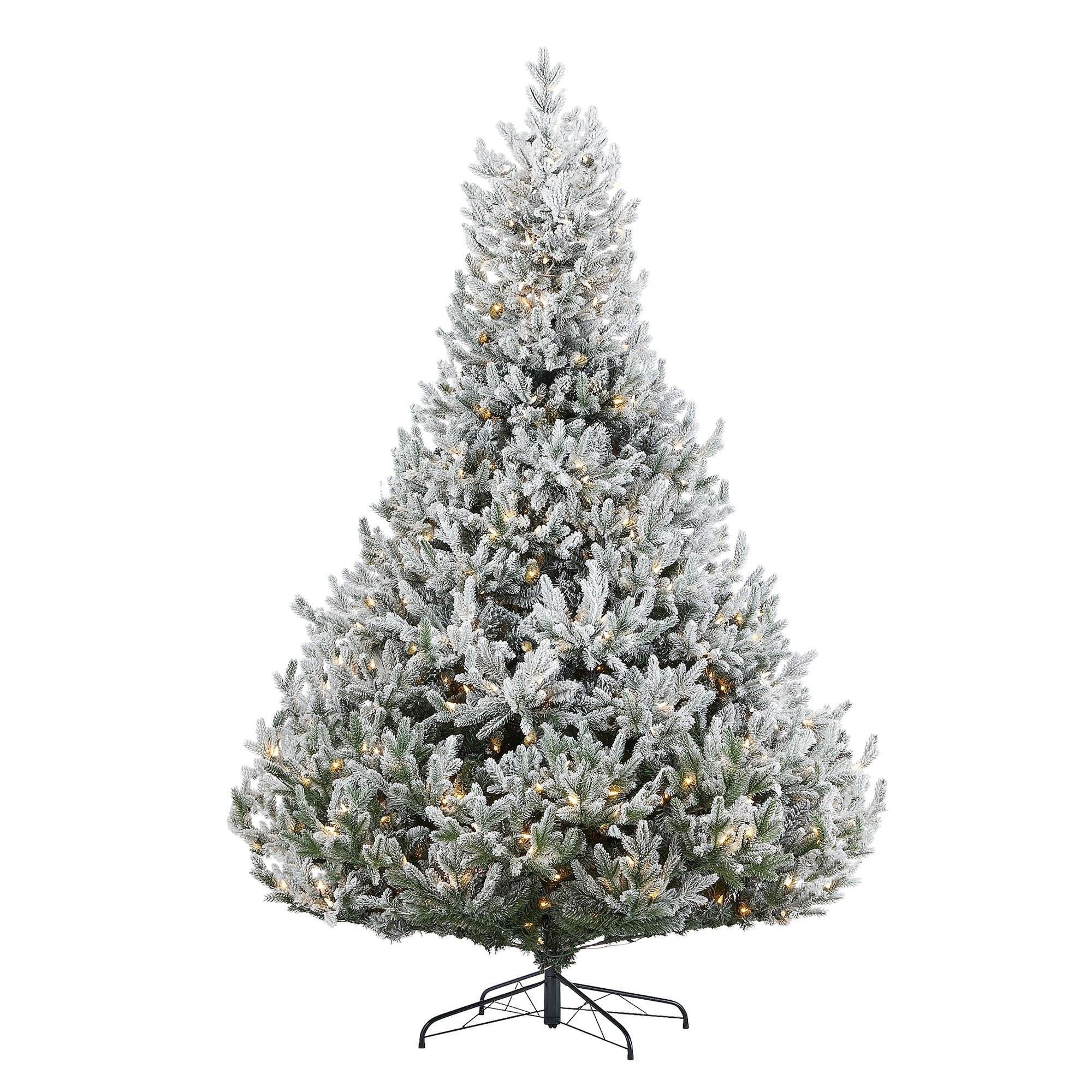 Seasonal LLC - Wholesale Artificial Christmas Tree - Royal Oaks Flocked Fir Pre-Lit Artificial Christmas Tree with Warm White LED Lights5