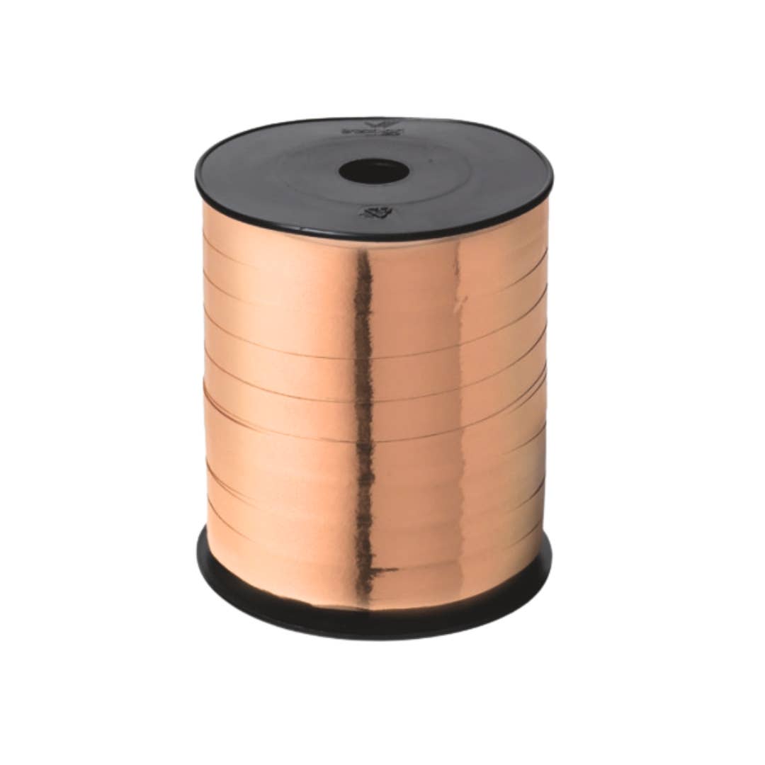 Mini Art Products - Vendita all'ingrosso Nastri - Confezione regalo - Nastro arricciato – metallico 10 mm x 250 metri – Rame