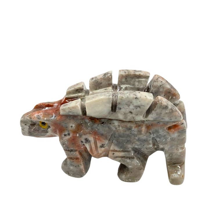 Earths Elements Wholesale - Wholesale Retailer Sample - Home Decor - Crystal Animal - Stegosaurus Soapstone2