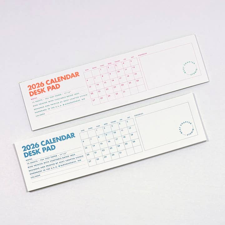 2026 Desk Pad Calendar for wholesale by Next Chapter Studio
