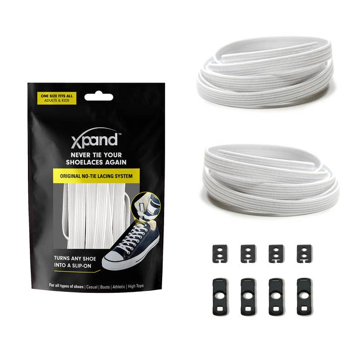 Xpand Laces – wholesale Skosnören - Unisex – Elastiska platta skosnören utan knytning | Inget mer knytande | En storlek