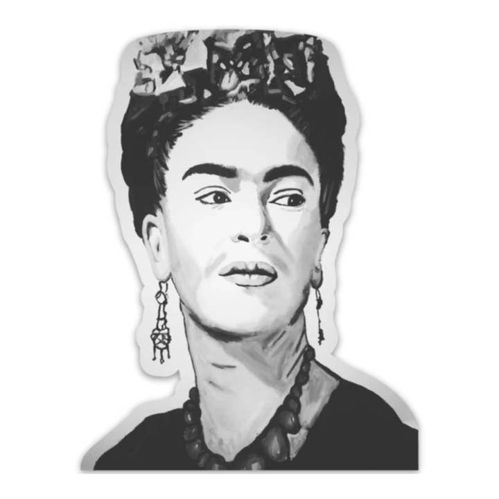 Adesivo Frida preto e branco por atacado de Cultura Campaign