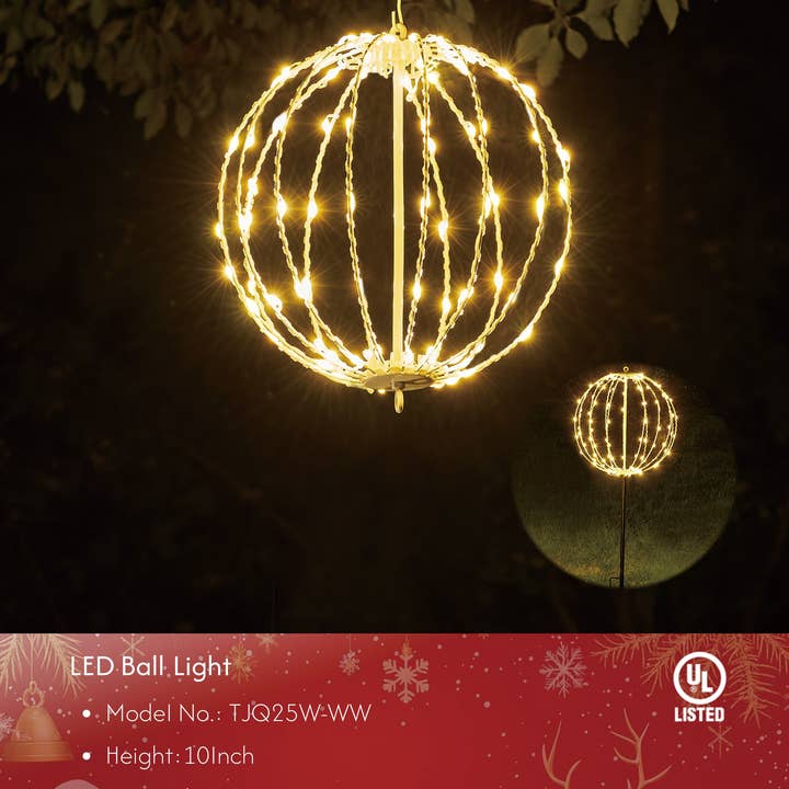 LIGHTSHARE - Wholesale Outdoor/Lawn Light - LED Ball Light, Warm White, Various Sizes and Finishes33
