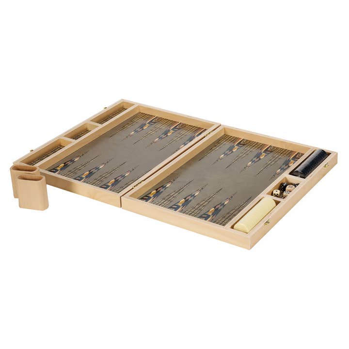 Wolfum Studio - Wholesale Board Game - Paloma Teal Tabletop Backgammon Set