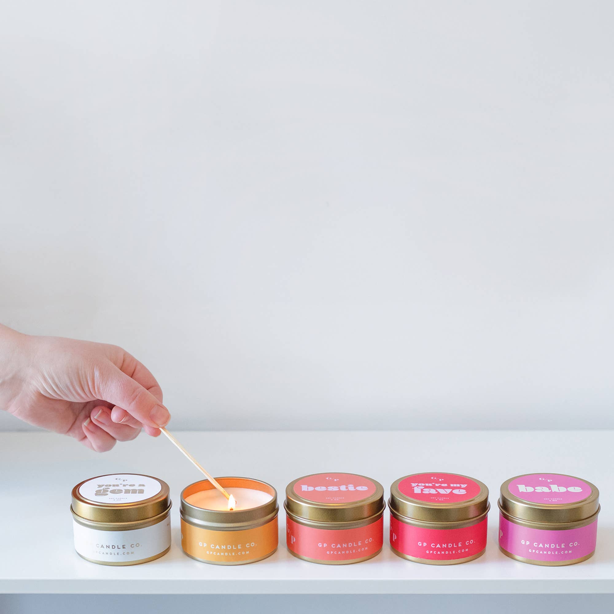 GP Candle Co. - Wholesale Travel Candles - You're My Fave Just Because 4 oz. Candle Tin4