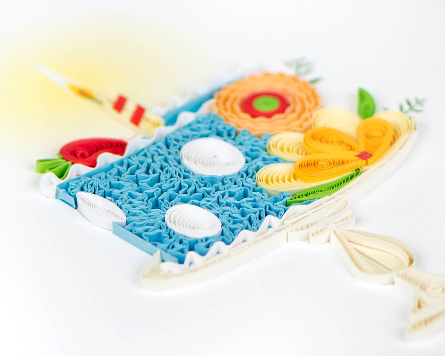 Quilling Card – wholesale Birthday card – Whimsical Birthday Cake1