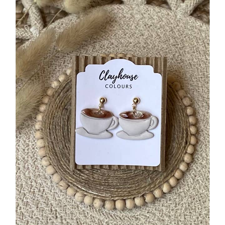 Clayhouse Colours - Wholesale Dangle earrings - Coffee Lovers1