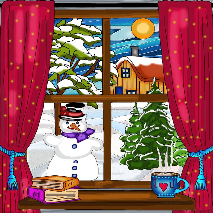 Pittura a diamante - INVERNO per la vendita all'ingrosso da parte di JaCaRou Puzzles Inc.