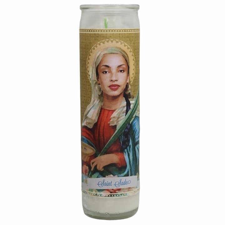 Sade Devotional Prayer Saint Candle for wholesale by The Luminary and Co.