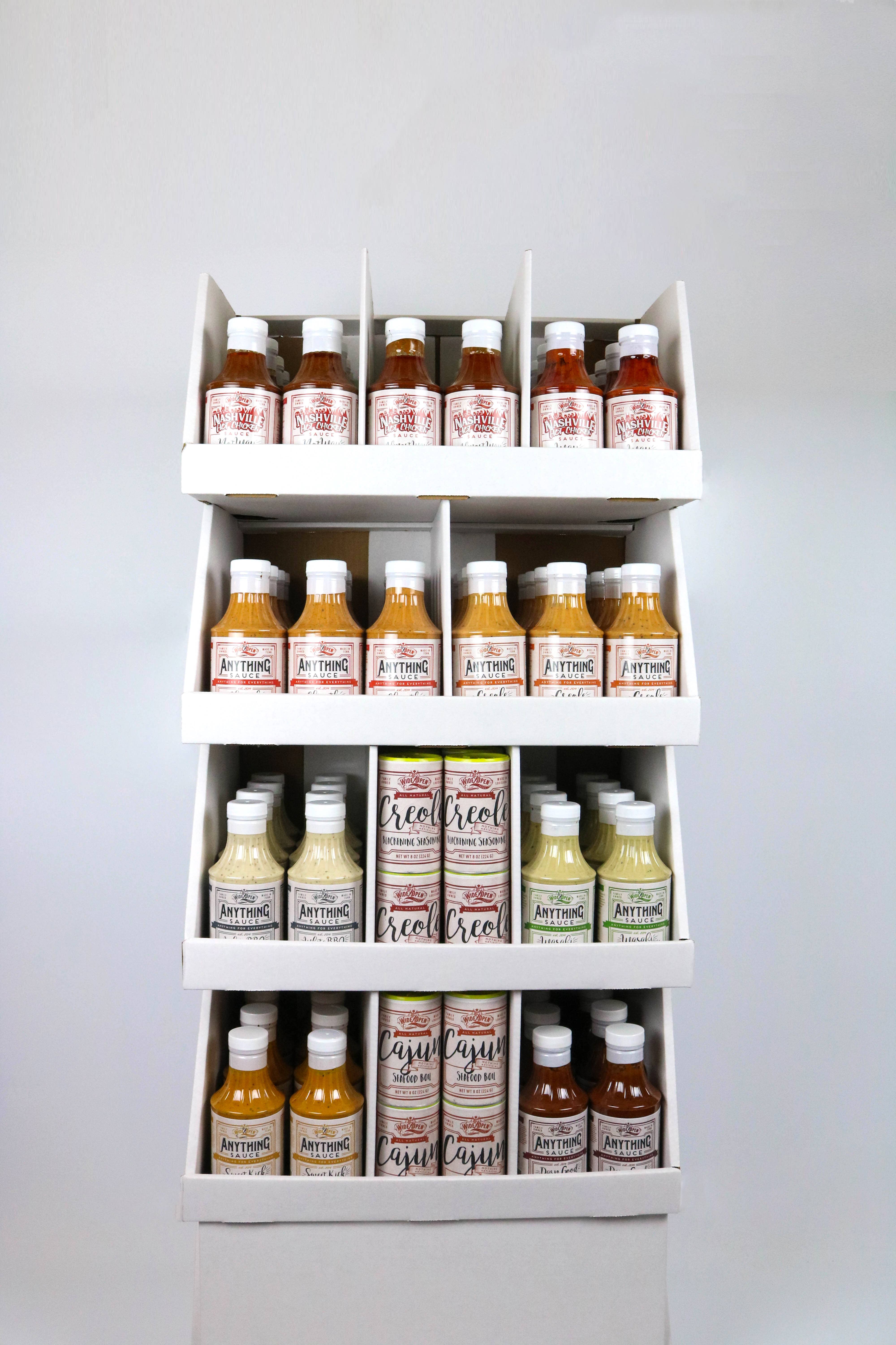 Wide Open Foods - Wholesale Retailer Display - Food & Drink - 66 units w/FREE POP Display and Marketing Header (Copy)1