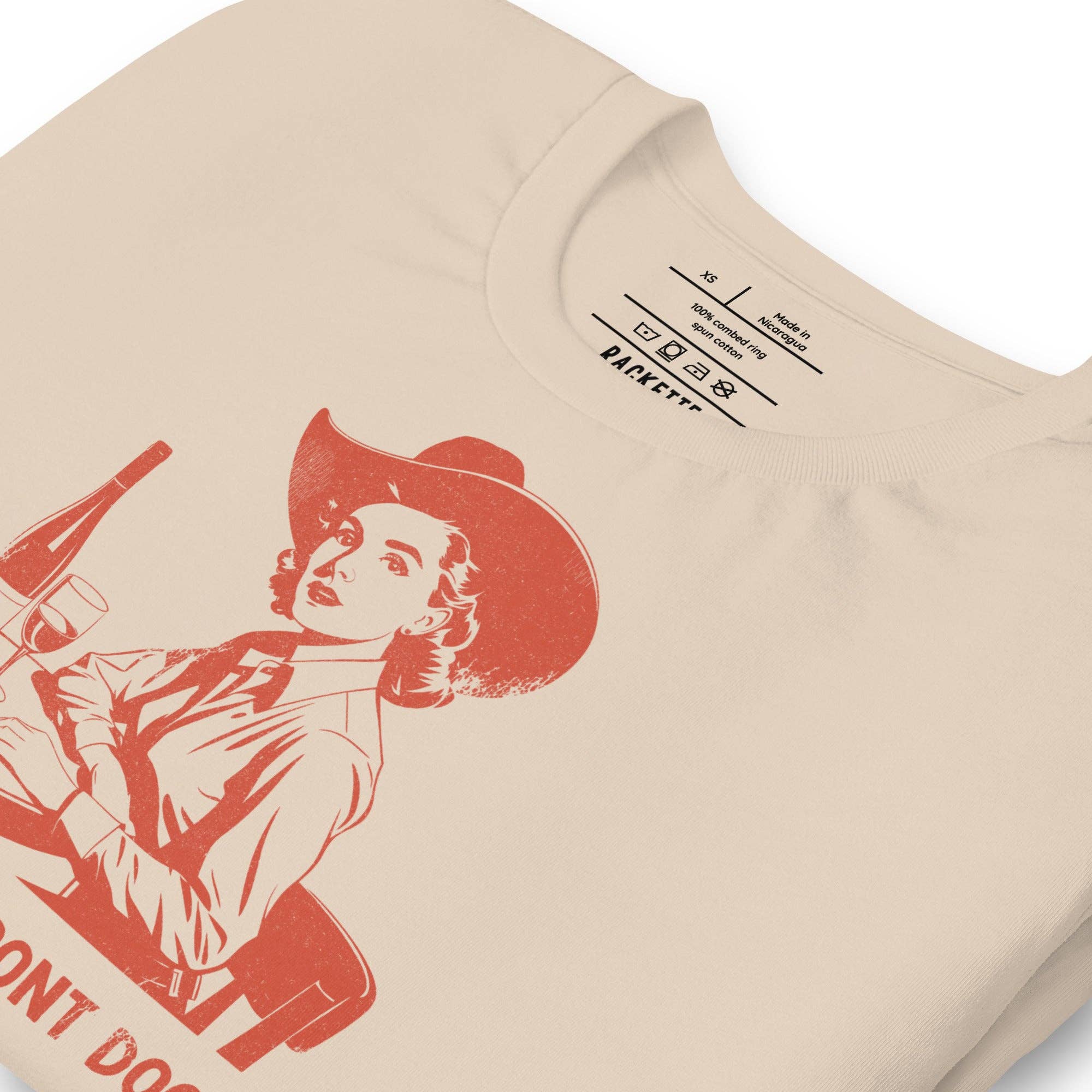 Rackette Club - Wholesale Screen Printed T-Shirt - Women's - Shut the front door t-shirt5