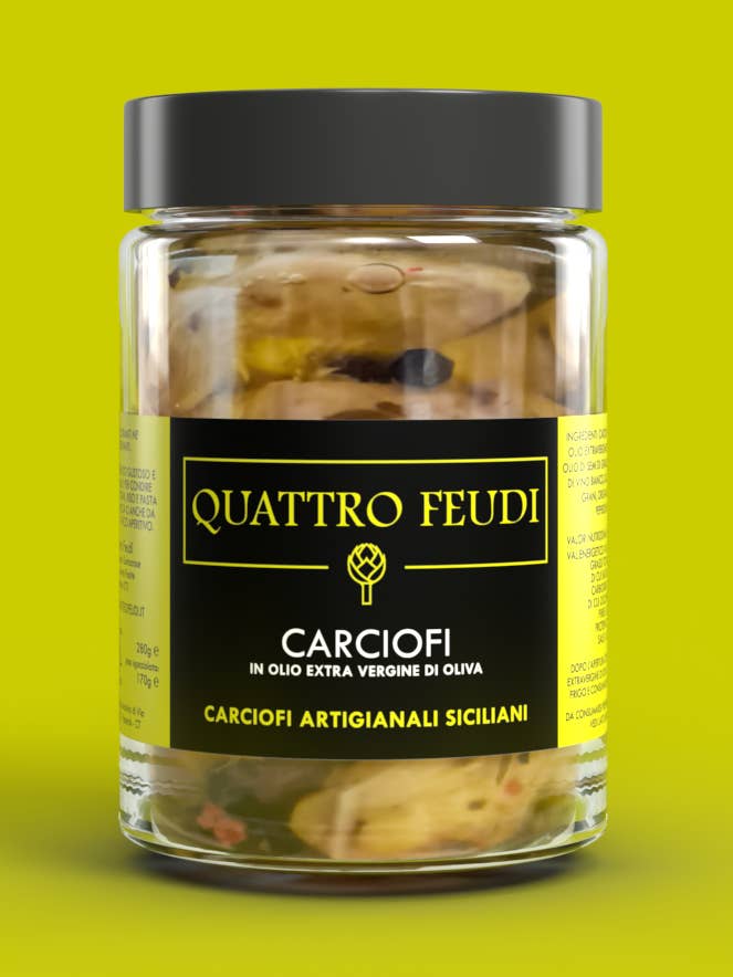 Artisjokken in extra vierge olijfolie voor wholesale door Quattro Feudi