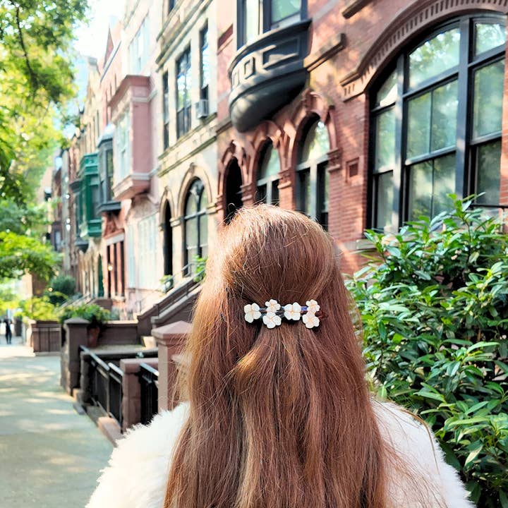 Solar Eclipse – wholesale Barrette – Women’s – Hand-Painted Vintage Flowers French Barrette Hair Clip | Eco-Friendly2