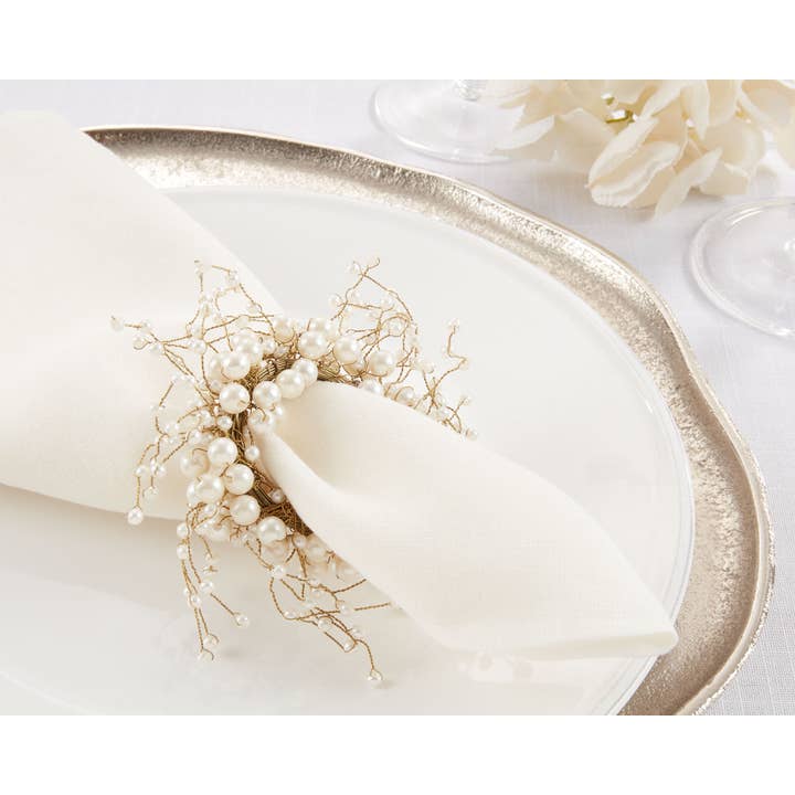 Ivory Pearl Napkin Ring for wholesale on Faire1