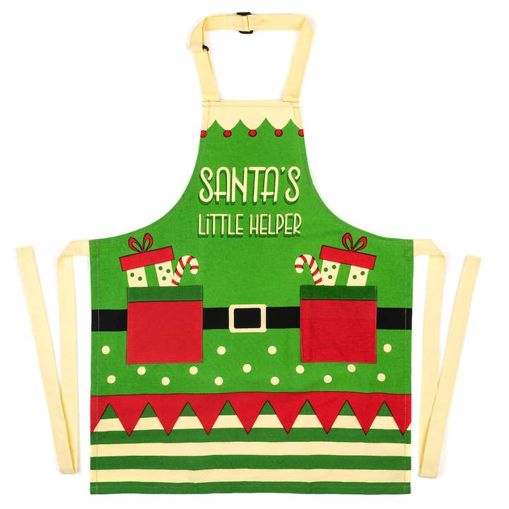 Lavley - Wholesale Apron - Kids - Santa's Little Helper - Funny Kids Christmas Baking Apron1