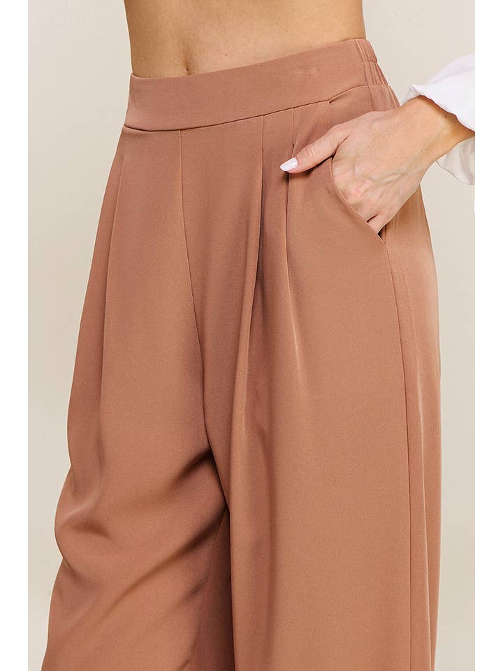 Allie Rose - Wholesale Pants - Women's - Pleated Pull on Jogger Pant