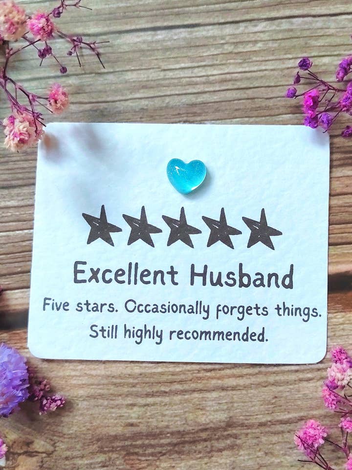 Funny husband valentines day card, funny pocket hug for wholesale by Colourful CeCe